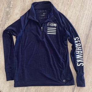 Seattle Seahawks 47 brand quarter zip women’s pullover
